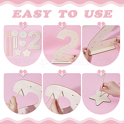 6 стиль деревянная подставка для пончиков&nbsp;DJEW-UN0001-05