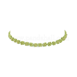 Collana di fiori di perline di semi di vetro con ciondolo ape smaltato in lega&nbsp;NJEW-JN03817