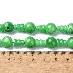 Естественный нефрит 3-дырочные нитей гуру шарик G-K149-44