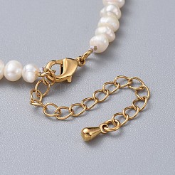 Браслеты из натурального пресноводного жемчуга BJEW-JB04619