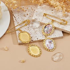 6шт железная брошь&nbsp;JEWB-FH00031