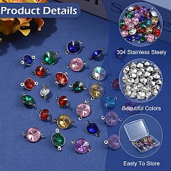 30 шт. 2 стиля подвесок-конусов для стеклянных соединений&nbsp;STAS-YW0011-23