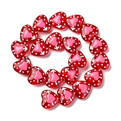 Стеклянные эмалевые бусины GLAA-Q125-01A-01