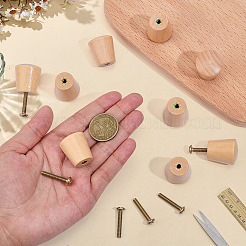 20 шт. ручки для ящиков из дерева схима&nbsp;AJEW-BC0010-08