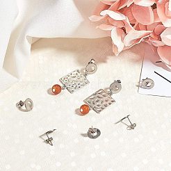 Фурнитура для сережек-гвоздиков из нержавеющей стали 304 STAS-UN0003-42P