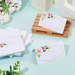 80 marque-place rectangulaire en papier&nbsp;AJEW-TA0003-62B