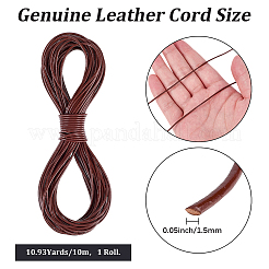 10 cordoncino di cuoio di vacchetta m&nbsp;DIY-CL0001-21D