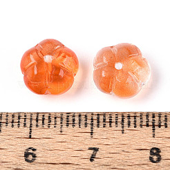 Прозрачные стеклянные бусины-цветы&nbsp;GLAA-T030-04E