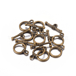 Style tibétain fermoirs alliage de zinc à bascule&nbsp;MLF1184Y-NF