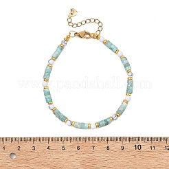 Armbänder aus natürlichem Amazonit und synthetischem Howlith für Damen&nbsp;BJEW-JB13823