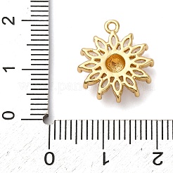 Pendentifs avec zircon cubiques à micro-pavés en laiton&nbsp;X-KK-I276-03G-02