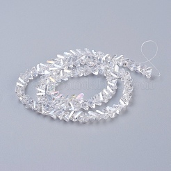 Стеклянные бусины с гальваническим покрытием &nbsp;EGLA-J145-6mm-AB01