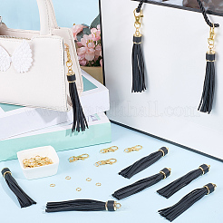 12 шт. подвесные украшения с кисточками из искусственной кожи&nbsp;HJEW-CL0001-05A