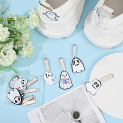 10 шт. 5 стиля подвески для обуви в виде привидения из акрила&nbsp;HJEW-CA00021