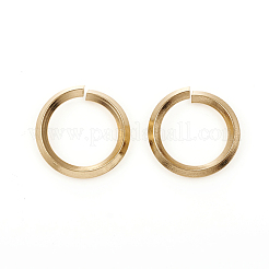 304ステンレススチールオープン丸カン  ラウンド  ゴールドカラー  12ゲージ  15x2mm  内径：11mm&nbsp;STAS-G224-22G-05
