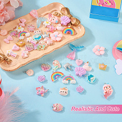 46шт 23 стиля подвески из непрозрачной и прозрачной смолы RESI-TA0001-57