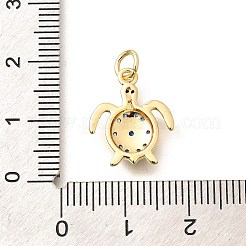 Латунные микро проложить кубического циркония подвески KK-Q040-02L-G