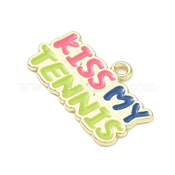 Pendentifs en alliage émaillé de tennis&nbsp;AL-CBA292F-02B-G