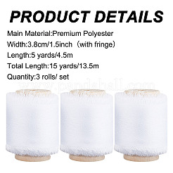 3 рулон полиэстеровой атласной ленты с потертостями OCOR-DR0001-03A