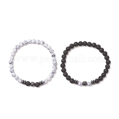 2 шт. браслет из натуральной лавовой породы&nbsp;BJEW-JB13436