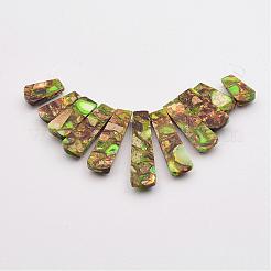 Собранные бронзитовые и имперские нитки из бисера яшмы G-P298-B01