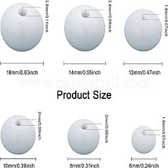 340 шт. Непрозрачные акриловые бусины MACR-CA0001-36