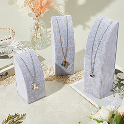 3 шт. 3 размера вертикальных деревянных подставок для ожерелий NDIS-WH20001-03A