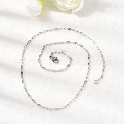 Ожерелья из нержавеющей стали 304 с цепочкой из плетеного кабеля&nbsp;STAS-O053-03P