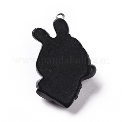 Подвески из непрозрачной смолы RESI-D063-04B