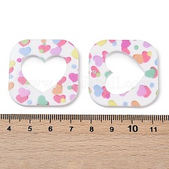 Подвески из непрозрачного акрила с печатью FIND-K017-09A