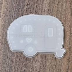 バレンタインデー DIY シリコン製オーナメント型  レジン型  UVレジン用  エポキシ樹脂工芸品作り  バス  ホワイトスモーク  95x130x8mm&nbsp;SIMO-R010-02B