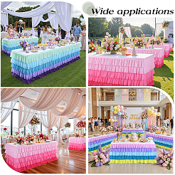 Юбка для стола из ткани&nbsp;AJEW-WH20070-168E