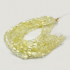 Perles en verre electroplate&nbsp;EGLA-D023-2