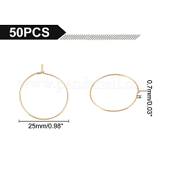 Серьги-кольца из нержавеющей стали 304&nbsp;STAS-UN0015-67