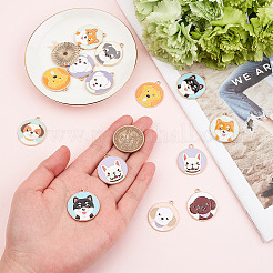 Подвески из сплава эмали 18шт 9 стиля&nbsp;ENAM-SC0002-92