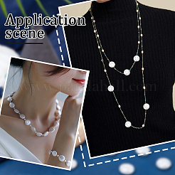 2 нити АБС-пластика имитация жемчужных бусин нити KY-SC0002-08