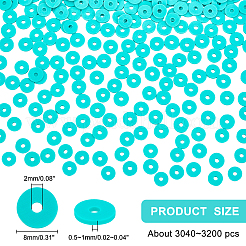Плоские круглые бусины из глины ручной работы полимерные&nbsp;CLAY-AR0001-18C