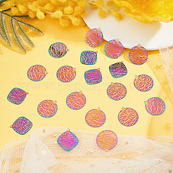 60 шт. 2 шт. филигранные подвески из нержавеющей стали 201&nbsp;STAS-DC0008-56