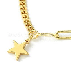Braccialetti con ciondoli in ottone dorato&nbsp;BJEW-JB10021-01
