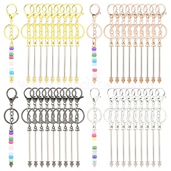 10 шт. брелок из сплава с бусинами для изготовления ювелирных изделий своими руками&nbsp;KEYC-YW0001-29RG