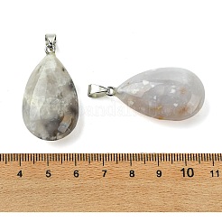 Pendentifs naturelles en agate blanche&nbsp;GG-K002-09E