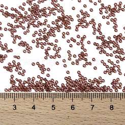 MIYUKIラウンドロカイユビーズ  日本製シードビーズ  （rr303)ローズゴールド光沢  15/0  1.5mm  穴：0.7mm  約5555PCS /ボトル  10 G /ボトル&nbsp;SEED-JP0010-RR0303