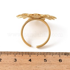 Offene Manschettenringe aus Edelstahl 304 für Damen&nbsp;RJEW-T037-03G
