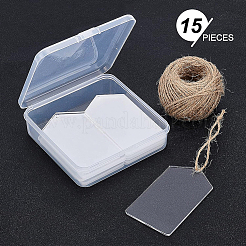 Прозрачные акриловые большие подвески&nbsp;TACR-BC0001-10