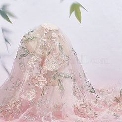 Сетчатая вышитая кружевная ткань OCOR-WH0082-22