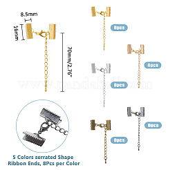 40шт 5-х цветный железный удлинитель цепи&nbsp;FIND-DC0005-80