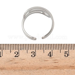 Кольца-манжеты из нержавеющей стали 304 для женщин&nbsp;RJEW-A079-08B-P