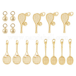 16pcs 4 Arten Messinganhänger&nbsp;KK-TA0009-03