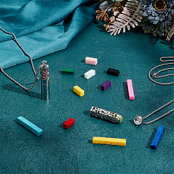 2 шт. 2 стиля ожерелья из нержавеющей стали в виде флаконов духов&nbsp;NJEW-PH0001-52A