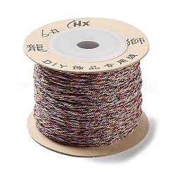 ポリエステルツイストコード  ラウンド  DIYのジュエリーには  カラフル  1mm  約49.21ヤード（45m）/ロール&nbsp;OCOR-G015-01A-14